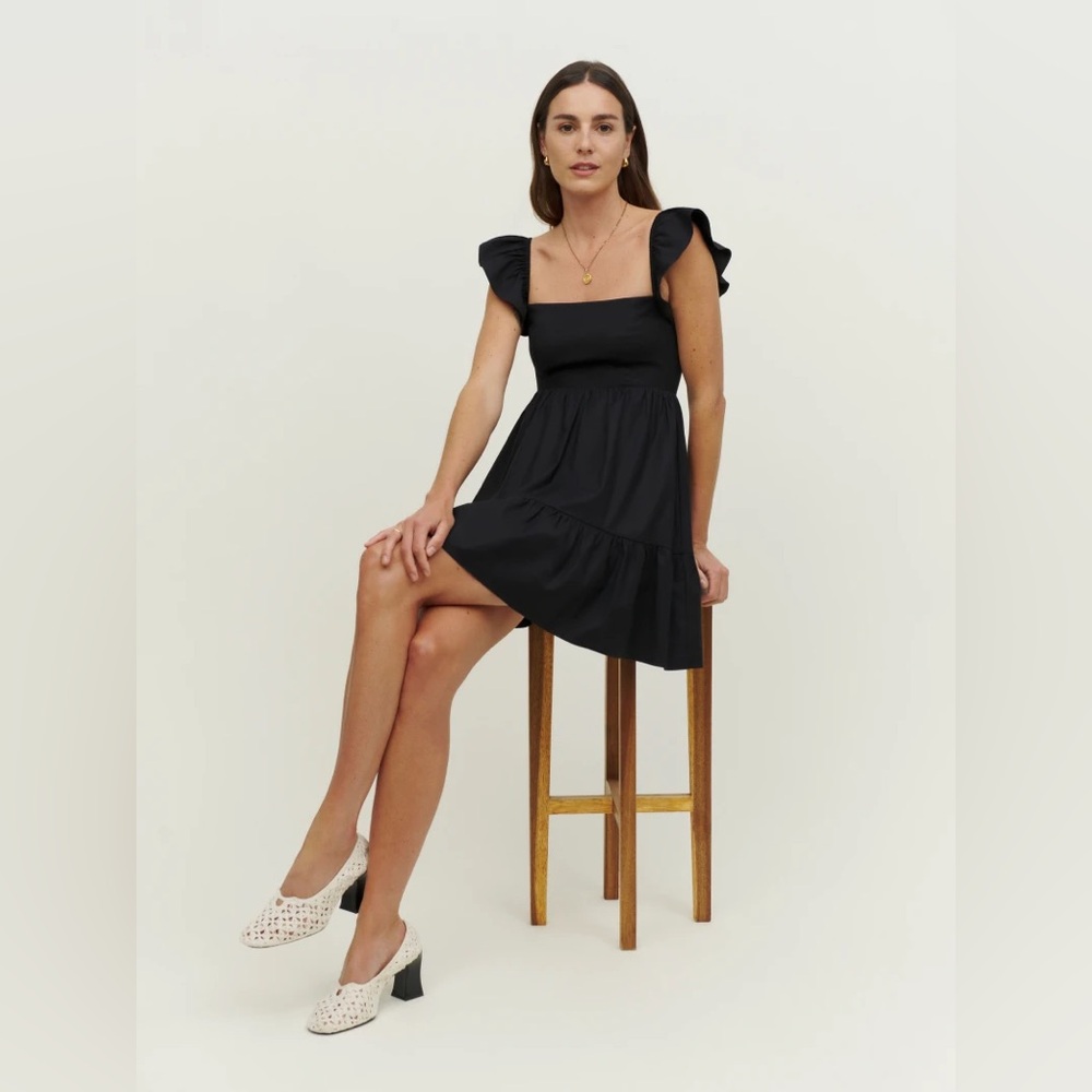Reformation Jeune Dress in Black